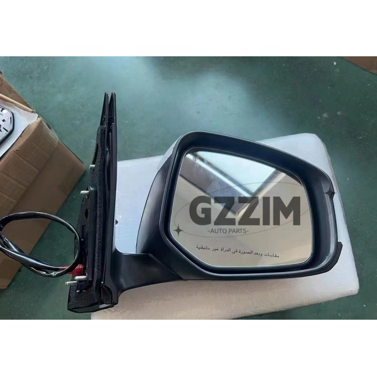 Black White Utv Side Mirrors With Lights For LC200 2008-2019 To LC300 2023