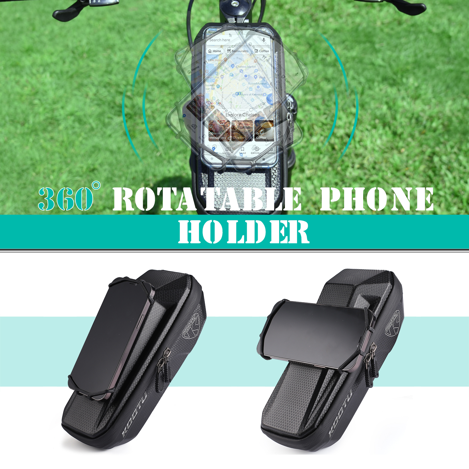 KOOTU Bike And Cycle Accessories , Rainproof Bicycle Top Tube Bag CE Certification