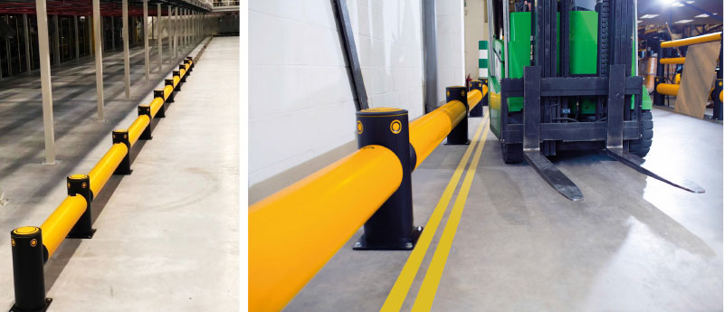 Flexible Pedestrian Barrier  Anti-Collision Guardrails Warehouse Safety Barrier Traffic Guardrails