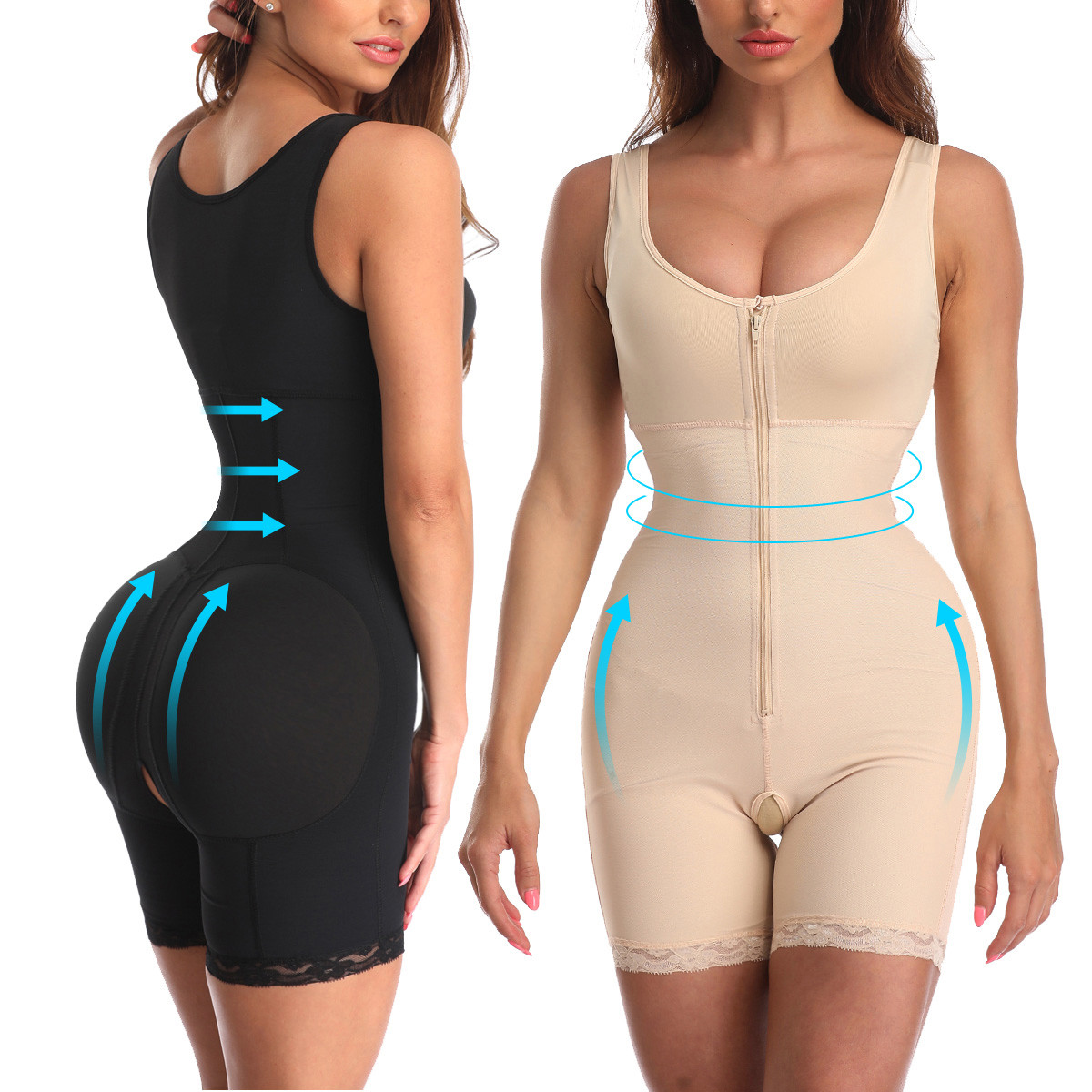 Plus Size 6XL Ladies Body Shaper Waist Shape Abdomen Hip Lift Shaper
