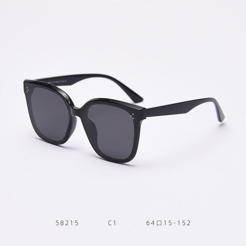 Women Retro Big Frame Square TR90 Sunglasses Trendy Polarized Men