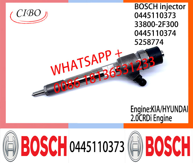 BOSCH injetor 0445110373 Common fuel Injector 0445110373 0445110374 525877 33800-2F300 for KIA/HYUNDAI 2.0TDI