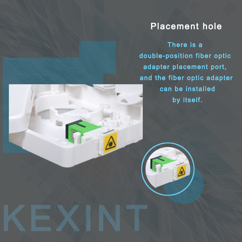 FTTH Indoor Dustproof Fiber Optic Distribution Box Cable Junction Box Flame retardant ABS