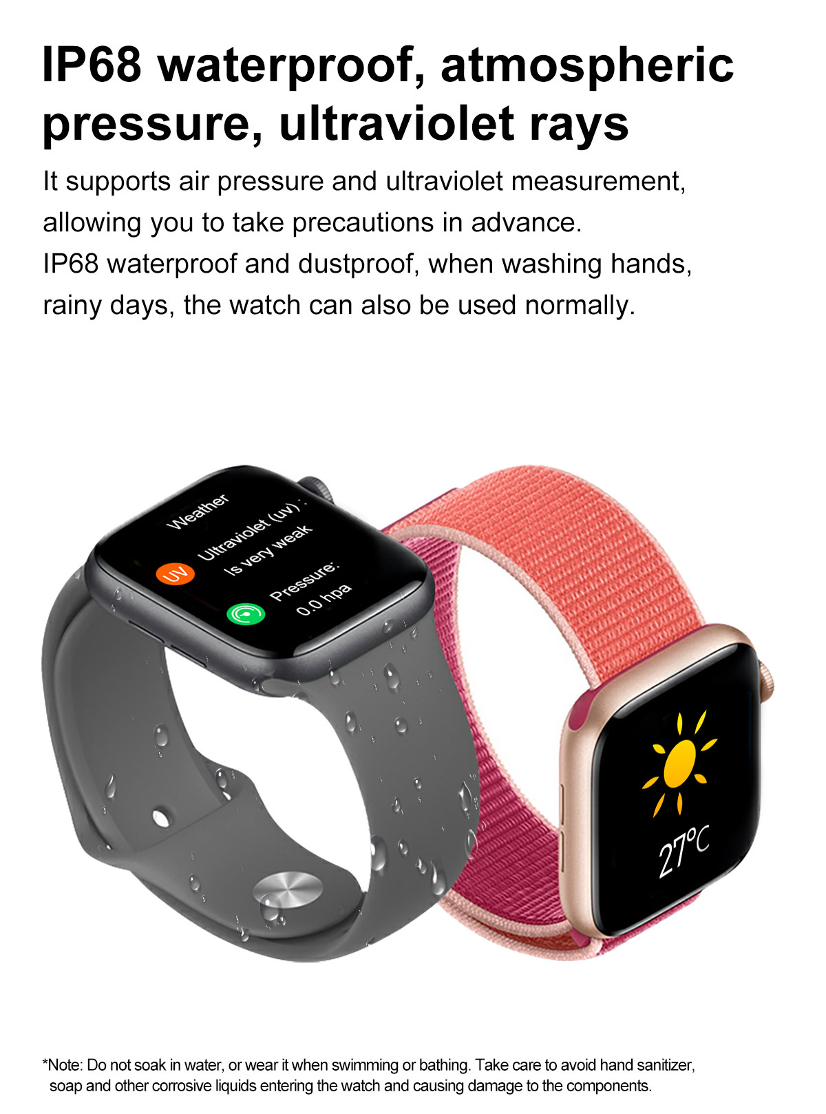 DT100 44mm Smart Watch Series6 Men Bluetooth Call 1.75" Full Touch ECG Blood Pressure Women Find Mobile PhonSmartwatch