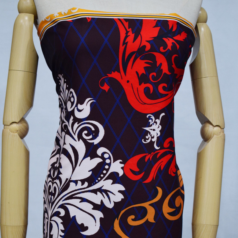 ODM Black Polyester Fabric For Clothes DIY Decoration