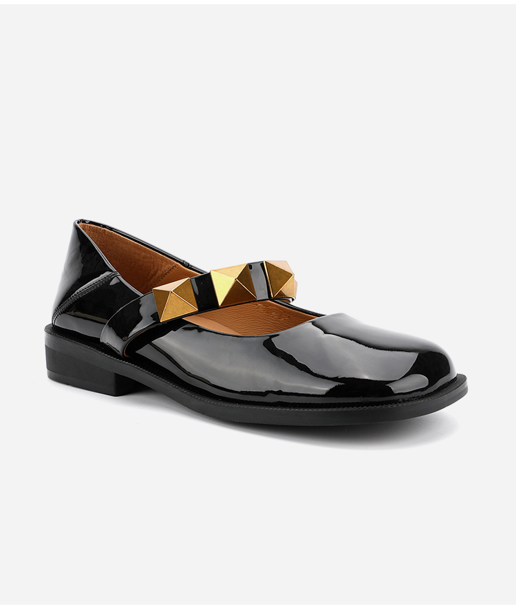 Non Slip Women Flat Leather Shoes , Ladies Beautiful Women Mary Jane Shoes