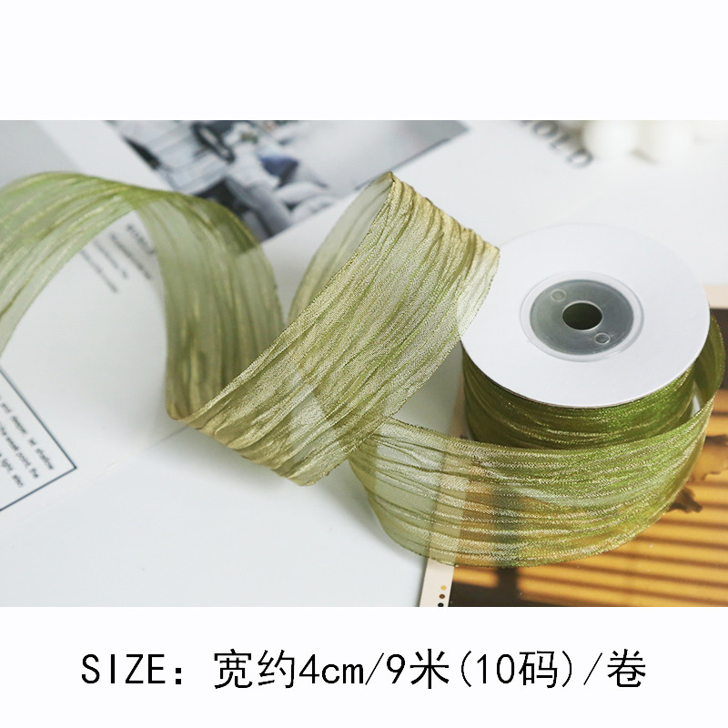 Polyester 38mm Organza Ribbon Eco Friendly Pale Pink Organza Ribbon