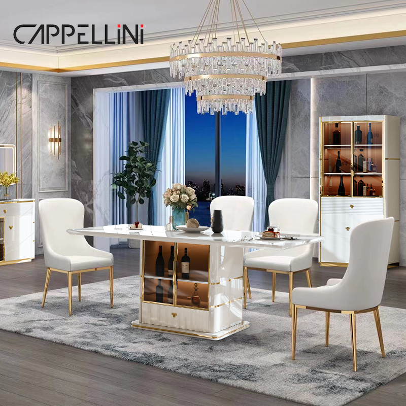 Modern White Glass Display Wine Cabinet Bar Living Room Furniture Storage Rack Luxury Wooden Wine Cabinet For The Home