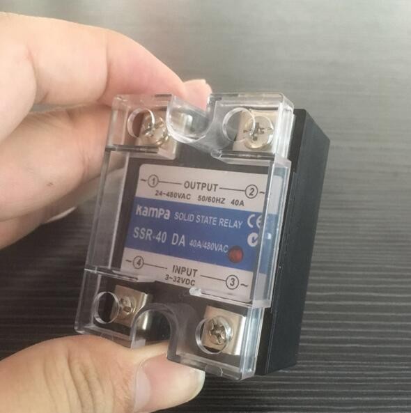 Solid State Relay SSR-40DA 40A DC to AC SSR Relay1P SSR 40A Input 3-32VDC Control Output 24-480VAC