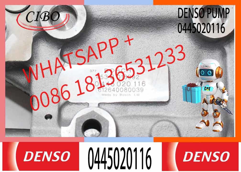 Diesel Injection Pump High-pressure Common Rail Injection Pump 0445020116 High-pressure Oil Pump 61260080674
