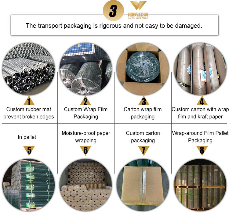 Custom PVC Plastic Coated Welded Wire Mesh For Fence Electro Galvanized