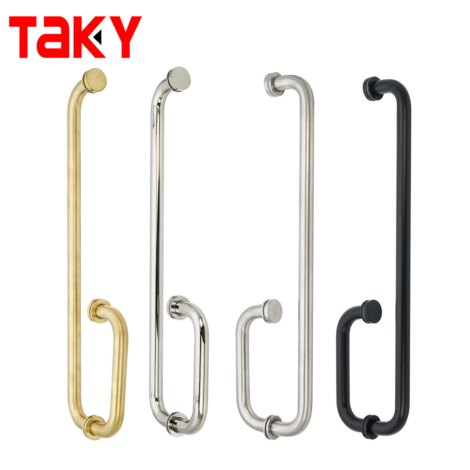 Durable Aluminum Double Sided Glass Door Pull Handles for Out Door Applications