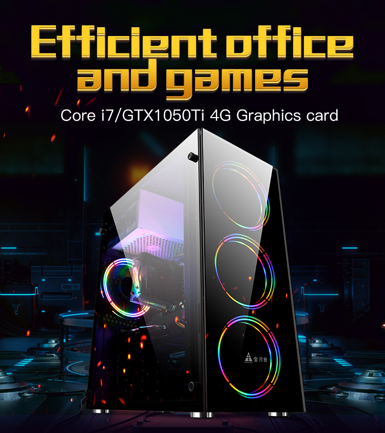 Mute Fan I7 Gaming PC Intel B75 B85 Board Thin Client PC Chaopin Three Power