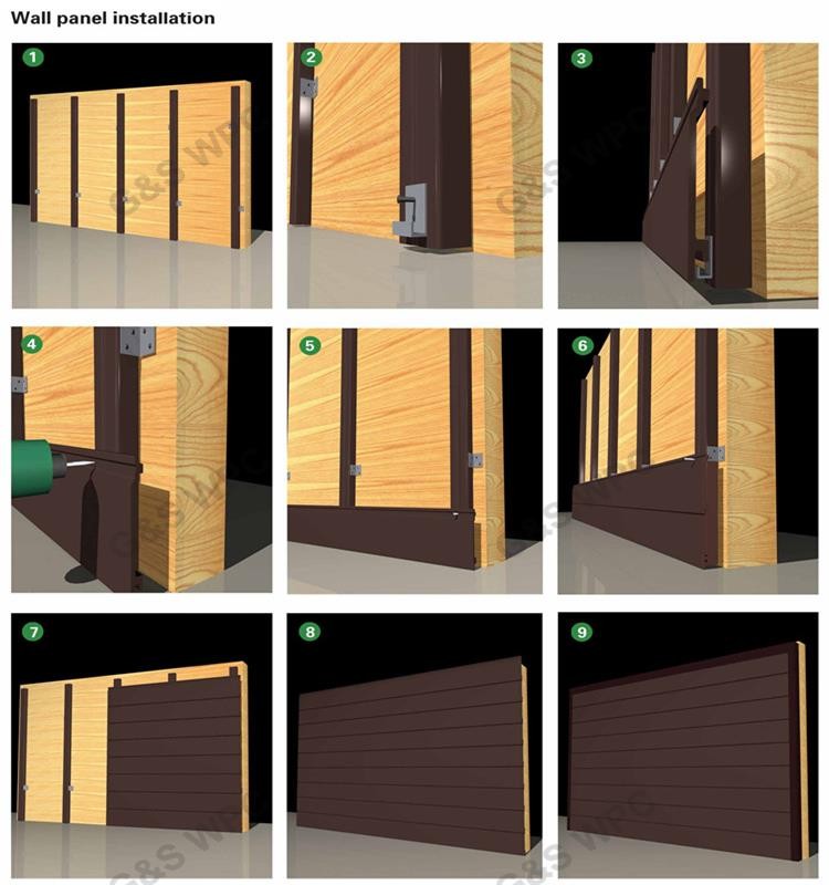 Moisture Proof 1.5cm WPC Wall Panel Fireproof Wpc Wood Cladding 146MM