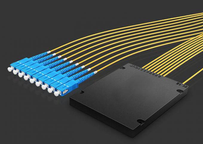 Low insertion loss, low PDL 1 * 8 PLC ABS tube, 2.0mm, 1M cable, Fiber Optic Splitter