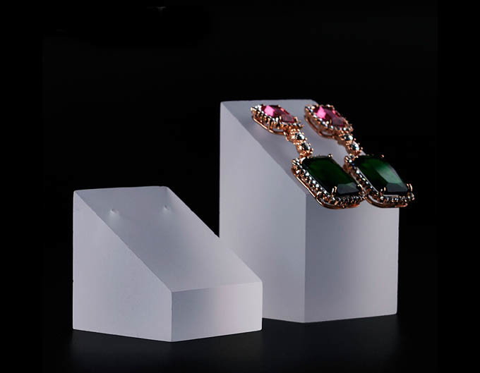 Clear Acrylic Slanted Ring Display Stands Ring Holder H:25/35mm
