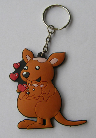 Custom Design Cartoon Character Keychains , Funny Soft PVC Keychain