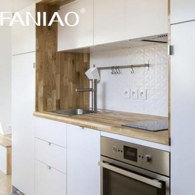Simple Functional Kitchen Cabinet Mini Kitchenette for Apartment Project