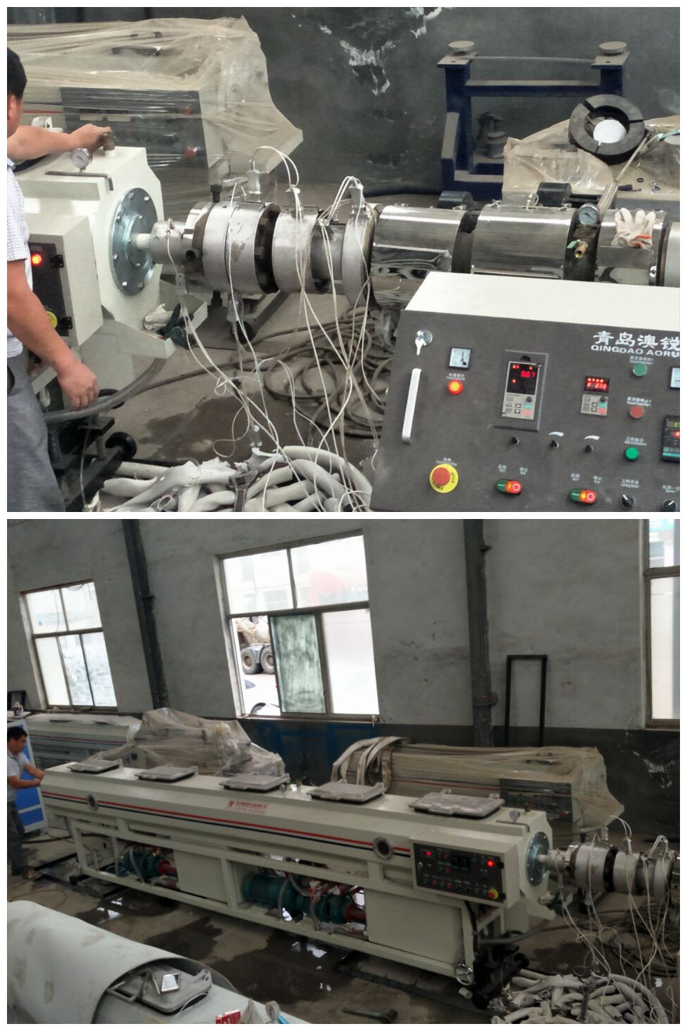 PVC UPVC CPVC Pipe Extrusion Machine Drain Pipe / Sewage Pipe Production Line