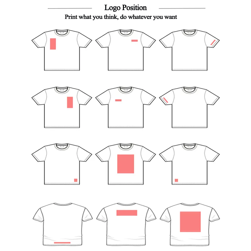 Unisex Short Sleeve T-shirts with Solid Pattern and Customized Logo Design in Cotton