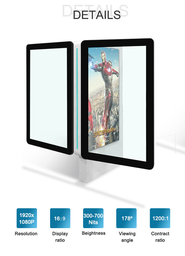 Android OS 55 Inch Floor Standing Digital Signage , Floor Standing Touch Screen Kiosk