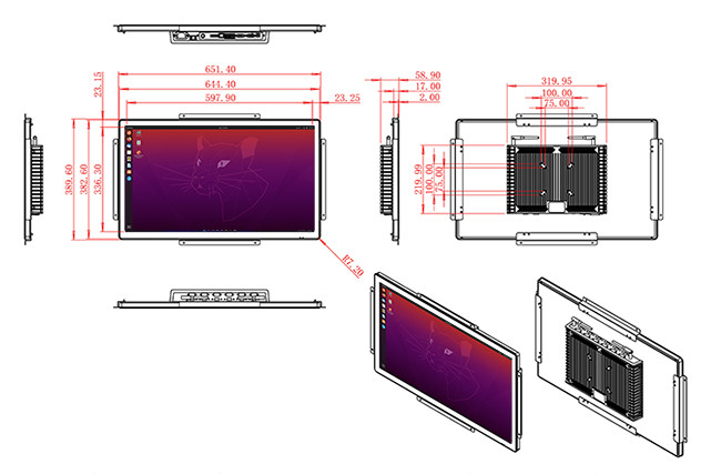 27-Inch Linux Display for Control Centers and Smart City Applications