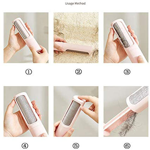 Reusable Plastic Fur Lint Brush Remover For Dog Cat Carpet Clothes