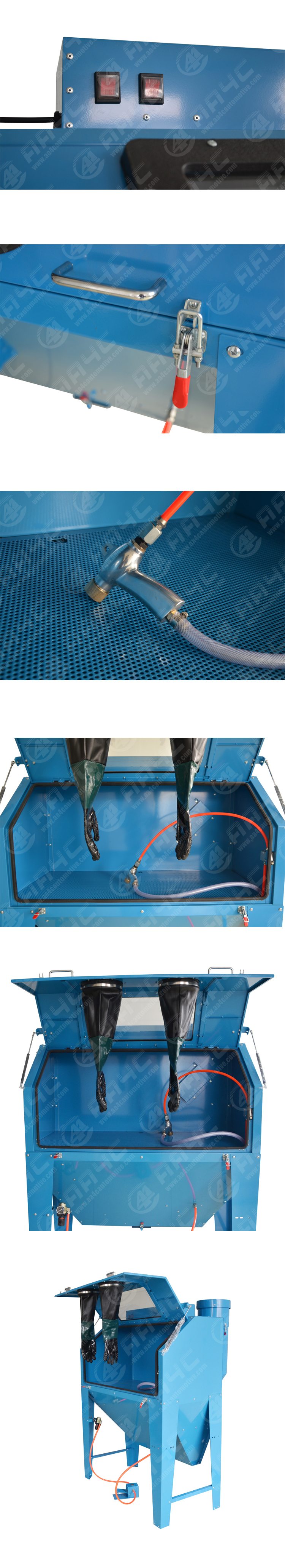 AA4C industrial electric sandblast industrial sandblast cabinet 420