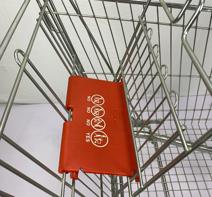 European Type 210L Large Shopping Cart Warehouse Q195 Steel Shopping Trolley Elevators Available