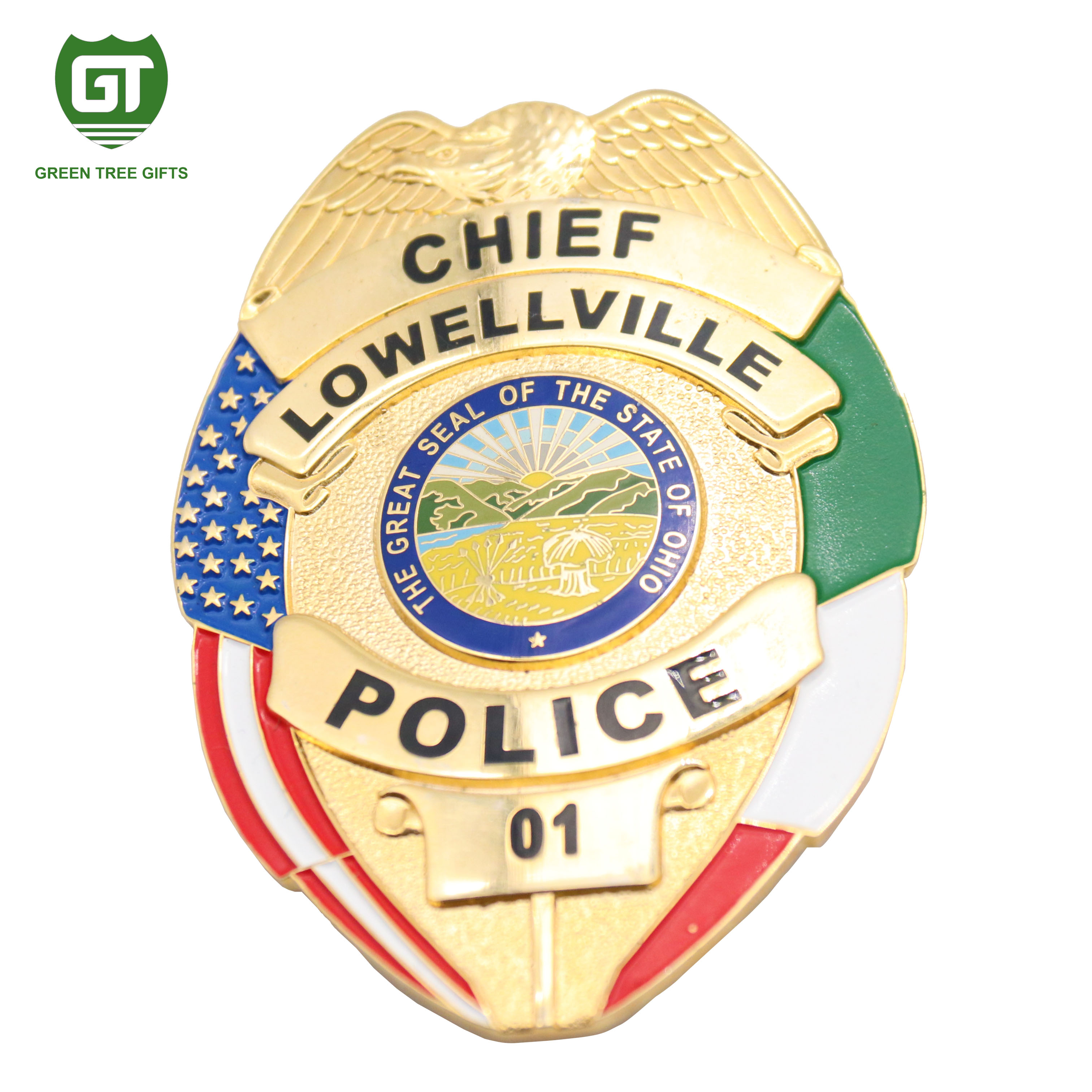 Factory Price army police  custom enamel metal badges