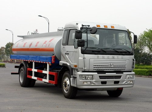 10000L 4x2 SHENYE Chemical Liquid Tank Truck Transport Aether CA6DF3-18E3/132