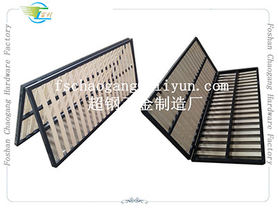 Hotel Hospital Foldable Metal Bed Frame With King / Queen / Double Twin Size