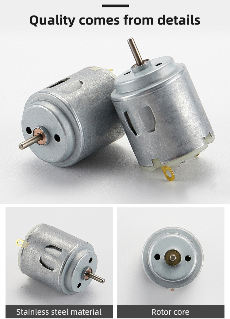 Faradyi Customized Enclosed 25g 5v 6v12v 260 Electric Engine Car Brushless Bldc Dc Motor For Electric Bicycle Home Appliance