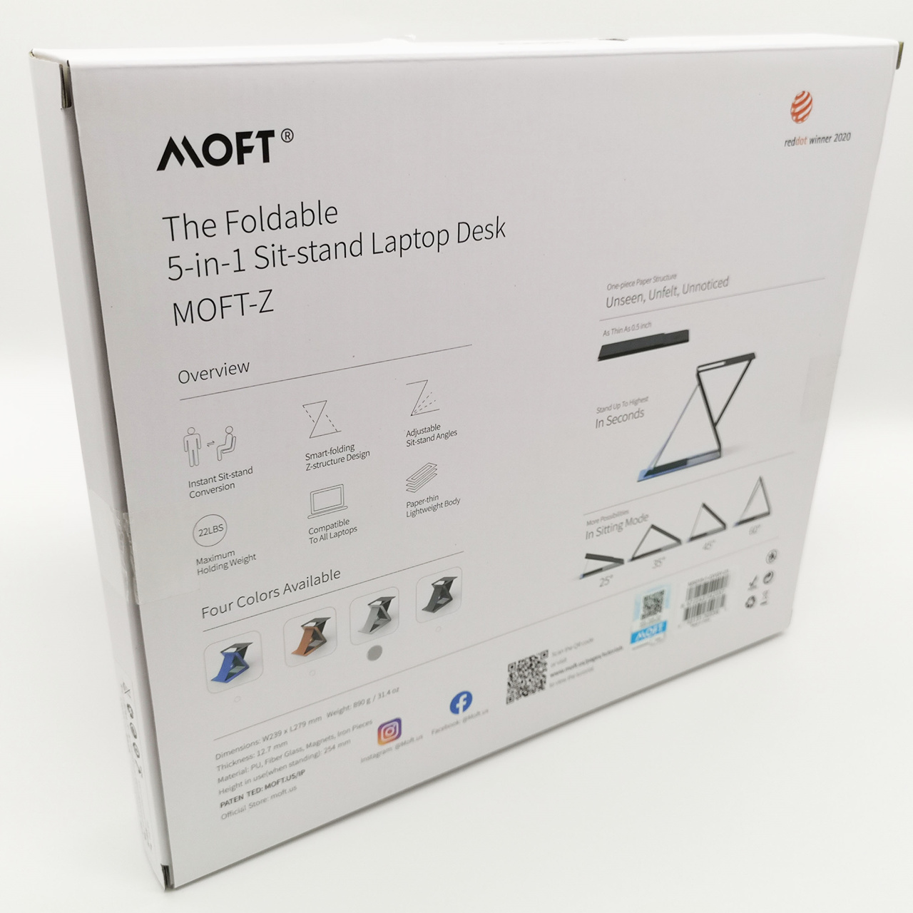 MOFT Z: The 4-in-1 invisible sit-stand laptop desk | Guaranteed Authentic|