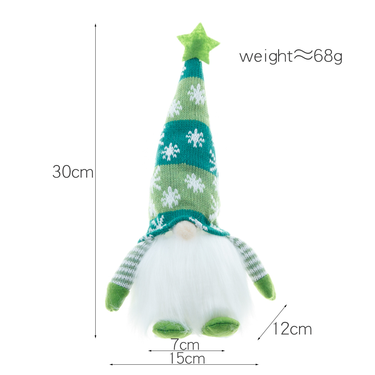 Kids Room Christmas Tree LED Night Light Plush Cuddly Santa Claus Style