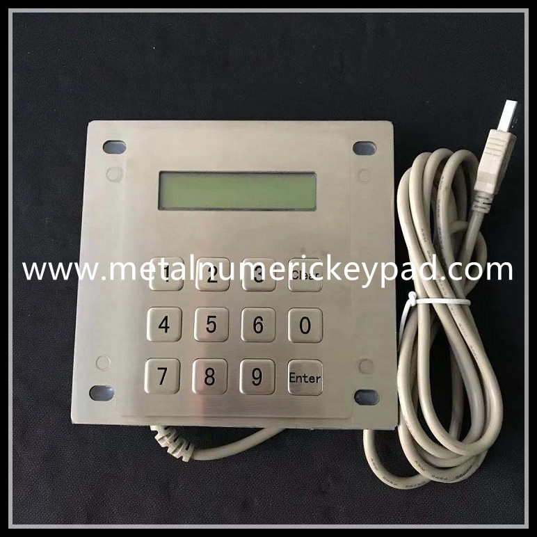 Ss 304 Led Display Waterproof Numeric Keypad 12 Key Industrial