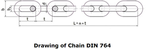 7 To 320Kn Round Steel Link Chain DIN764 Galvanized Link Chain