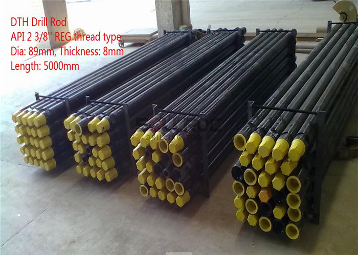 Reg And API 3 1/2"Reg Friction Welded DTH Drill Pipe / Down The Hole Drill Rod