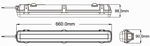 LED tri-proof SMD 3014 high efficiency 1500mm SAA TUV ERP GS CB