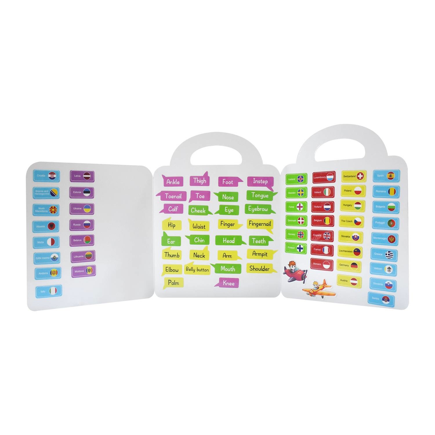 Children Preschool Books Educational Early Learning Removable Sticker Book