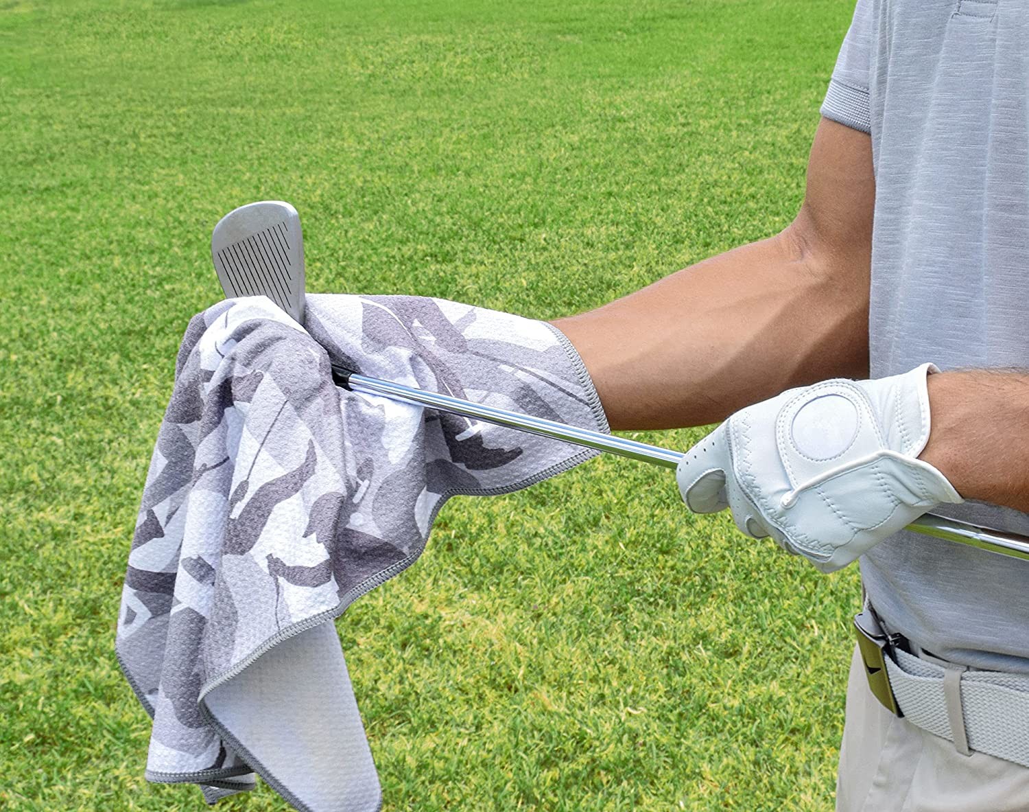 Soft Microfiber Ployester Golf Towel Digital Printed With Custom Logo Waffle Towel