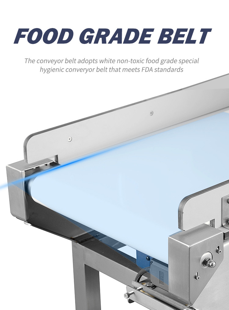 Security Food Grade Metal Detector For Seafood Industry 304 Stainless Steel Materials