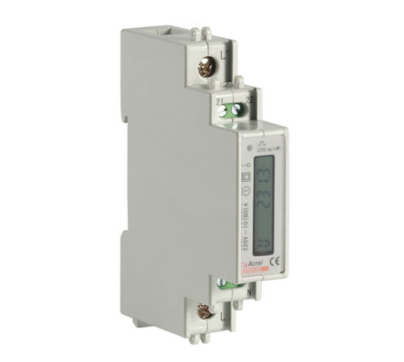 Accuracy Class 1.0 Din Rail Energy Meter Active Kwh 5(30)A 8 Bits LCD Display