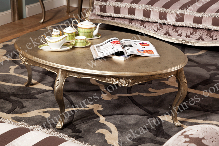 French Provincial Natural Stone Coffee Tabler TT-001