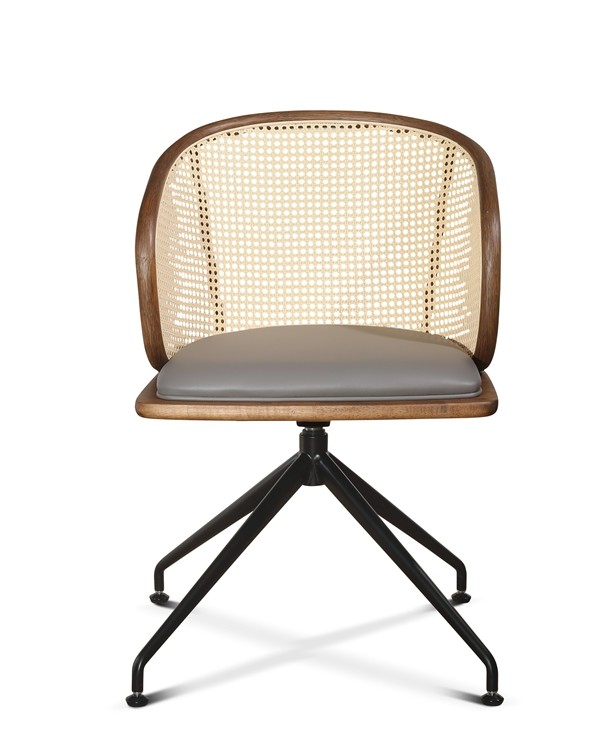 Mid Back PU Rattan Office Chairs