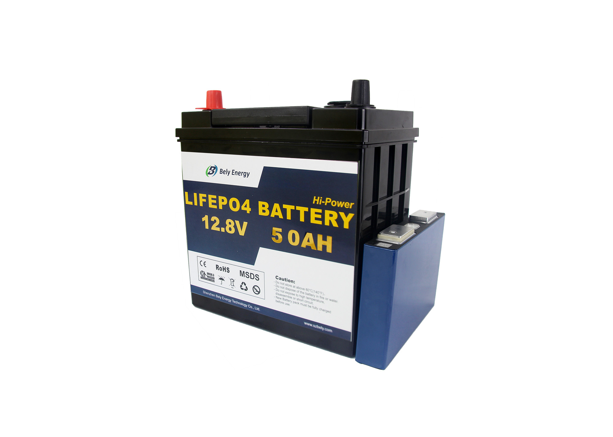 12V Deep Cycle Lithium Battery 50Ah LiFePo4 Battery Backup For Home Appliances