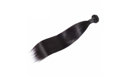Natural Black Full Lace Wig With Bangs 100% Virgin Silk Straight Human Hair Wigs