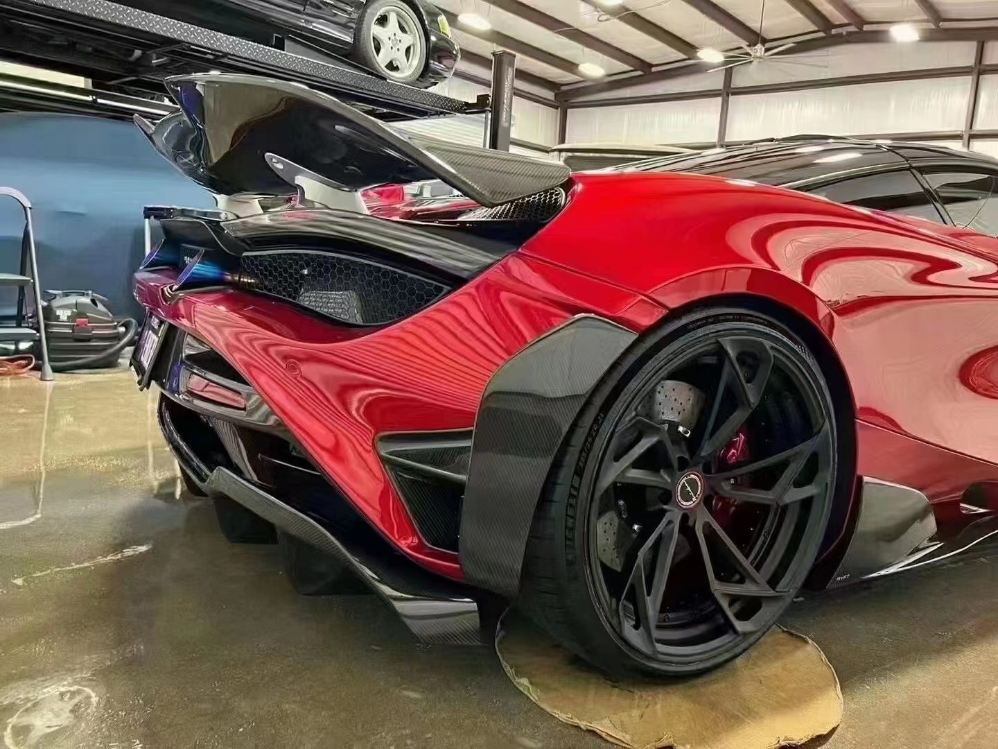 Carbon Fiber Mclaren Wide Body RYFT Style Lip Diffuser Spoiler Body Kit