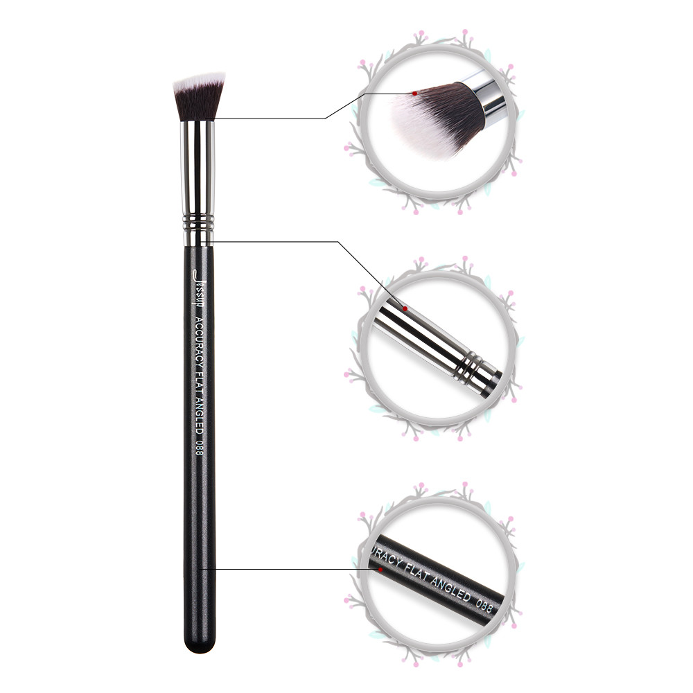 Accuracy Tip Width 1.5cm Individual Makeup Brushes Angled Foundation Brush