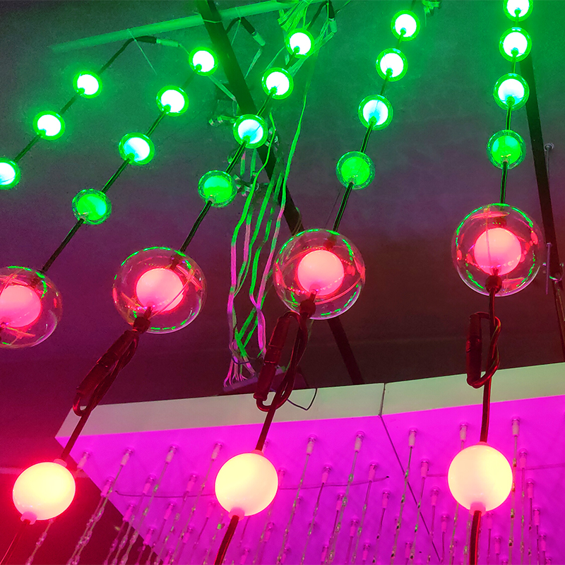 SCS50 RGB 3D Pixel Led Christmas Ball Waterproof 24V For Christmas Decoration